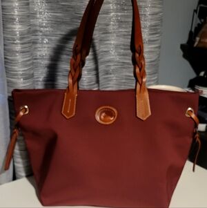 Elegant Burgundy Tote Bag